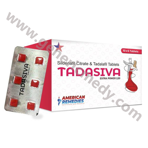 Tadasiva 120 mg(Sildenafil 100mg/Tadalafil 20mg)